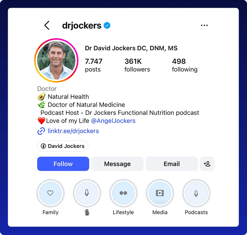 1. Dr David Jockers Isn’t a Social-Media Doctor